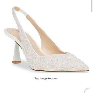 Blue by Betsey Johnson Clark Pearl Slingback Pumps